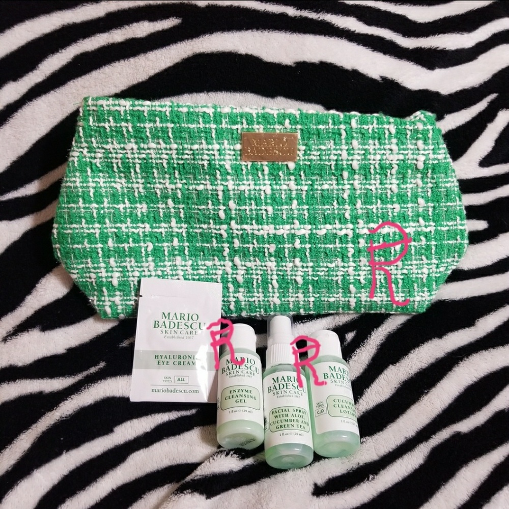 4PC MARIO BADESCU SKIN CARE CLEANSING SET + BAG